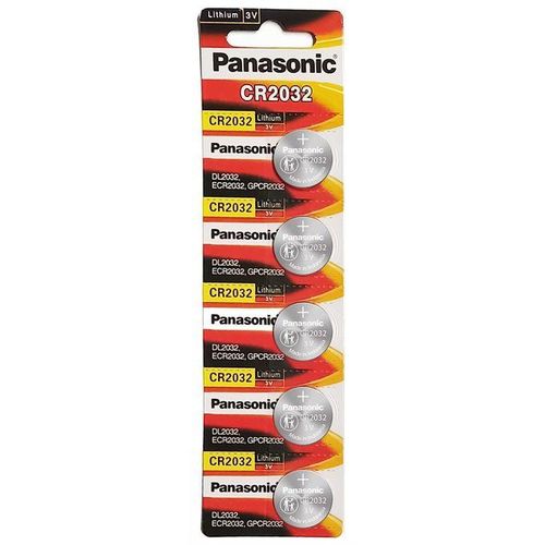 1 (2) Panasonic CR2032 Lithium Coin Battery 5pec - Image 1