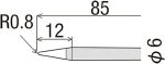 goot R-6B Soldering Irons 60W Replacement Tip - Image 2