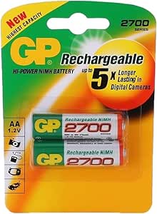 51K0wHVXy0L.__AC_SX300_SY300_QL70_ML2_ GP rechargeable batteries AA 1.2V 2700 mAh - Image 1