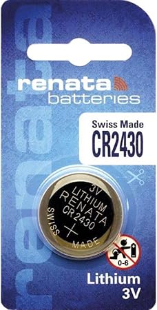 61-drxgPOyL._AC_SY450_ Renata Coin Cell Battery CR2430 3V Lithium - Image 1