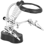 Magnifier With LED & Alligators Holders & Solder Iron Stand (TE-801) - Image 4