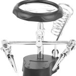 Magnifier With LED & Alligators Holders & Solder Iron Stand (TE-801)