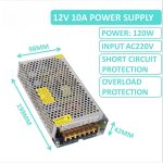 Power Supply 12V 10A |باور سبلاي 12 فولت 10 امبير - Image 2