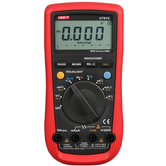 UNI-T-UT61A-UT61B-UT61C-UT61D-UT61E-Modern-Digital-Multimeter-Auto-range-digital-multimeter-automatic-shutdown.jpg_640x640.jpg_ UNI-T UT61C Modern Digital Multimeter - Image 1